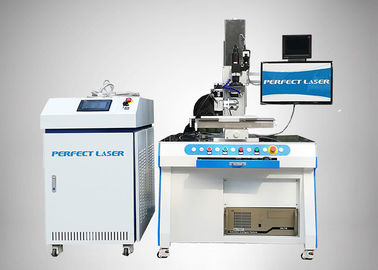 Máquina de solda a laser de fibra óptica de aço inoxidável coaxial CCD tela LCD