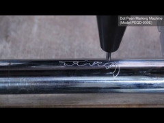 Máquinas de marcação PEQD-030E de marcação de laser perfeito ponto logotipo em tubo de aço inoxidável 32mm