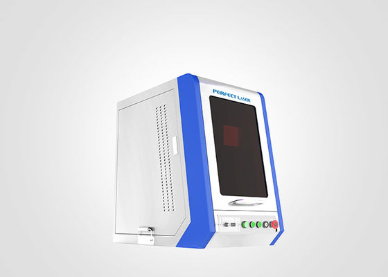Máquina de marcação a laser de metal verde 50 W / 100 W com tampa fechada