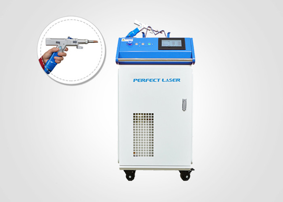 1070nm 1000W 1500W Máquina portátil de soldagem a laser para soldagem de chapa galvanizada de liga de alumínio de aço inoxidável