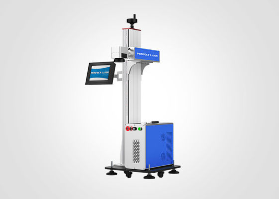 50w 100w Metal Plastics Fiber Laser Marker Online voando com arrefecimento de ar