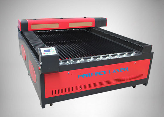 Máquina de corte a laser de CO2 de cama plana 100 W com resfriamento a água e sistema de proteção