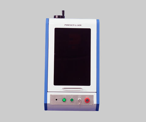 Pequena máquina de gravação por laser de vidro de cristal acrílico com lente padrão de 100 mm