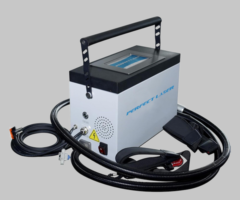 Máquina portátil de limpeza a laser de metal, aço e alumínio Pressão do ar 0,3-0,8MPa Faixa de frequência do laser 20-200 kHz