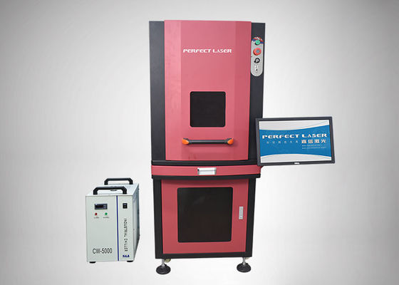 Máquina marcadora a laser UV opcional à prova de fogo com gabinete fechado